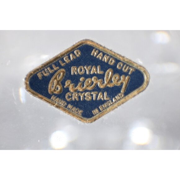 Brierly Bowl 8 x 7 Cut Crystal Footed Full Lead Hand Cut Bowl - Picture 7 of 12